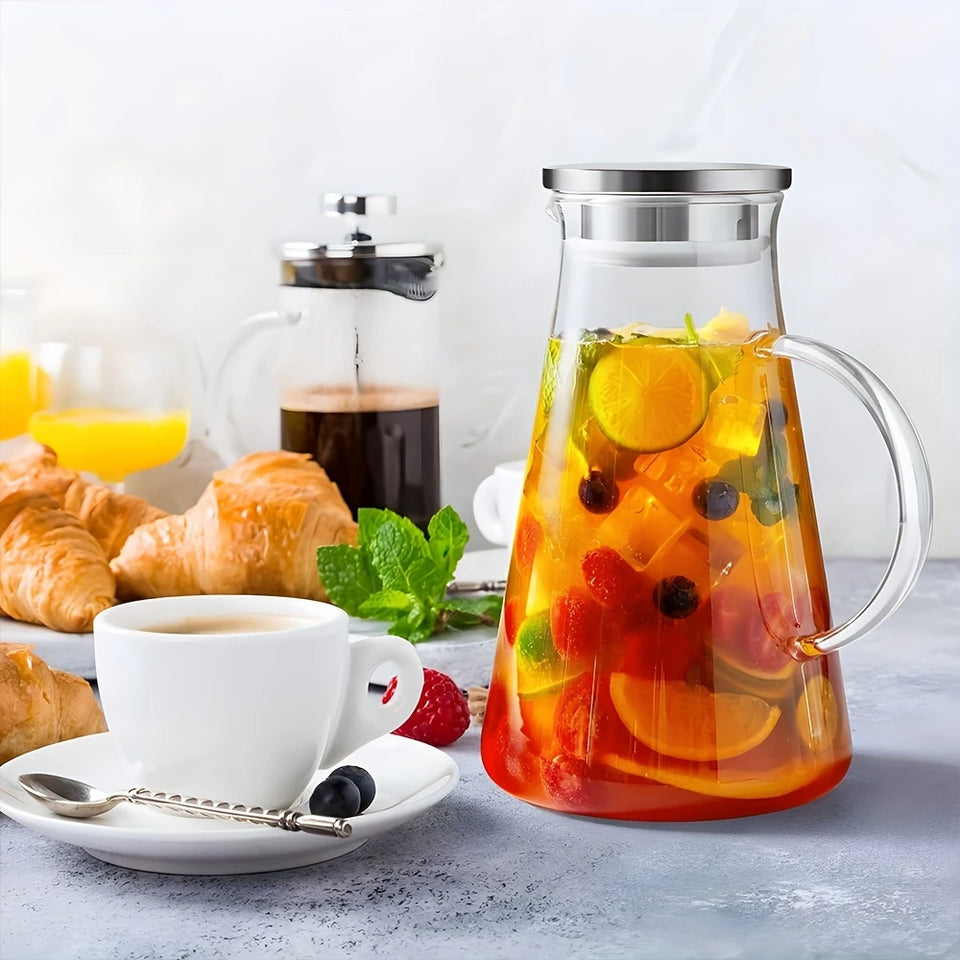🍹ELEGANTANTE JARRA DE VIDRIO BOROSILICATO🍵