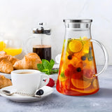 🍹ELEGANTANTE JARRA DE VIDRIO BOROSILICATO🍵