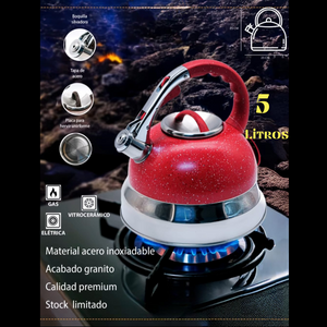 Tetera ROYAL 5 Litros – colores Intensos & Acero Inoxidable marca original
