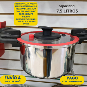 🫕¡MODERNA OLLA A PRESION  DE ACERO INOXIDABLE QUE REVOLUCIONARA TU COCINA! 🫕