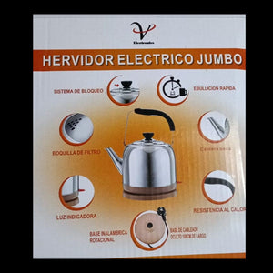 MODERNA TETERA ELECTRONICA DE ACERO INOXIDABLE  CAPACIDAD PARA TODA LA FAMILIA