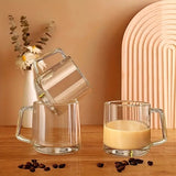 🎁 ELEGANTE JUEGO DE 3 TAZAS DE VIDRIO MODERNO Y SOSTIFICADO 🎁