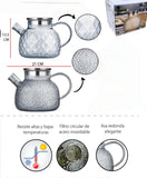 🫖MODERNAS TETERAS DE VIDRIO BOROSILICATO APTAS PARA EL USO DIRECTO AL FUEGO🔥