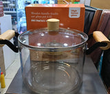 💥¡¡ELEGANTE  OLLA  DE VIDRIO  BOROSILICATO LIBRE DE PLOMO, PREPARA TUS ALIMENTOS MAS SALUDABLE !💥