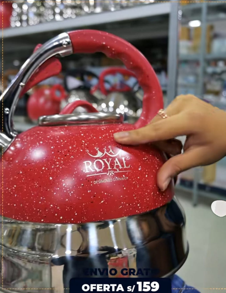 Tetera ROYAL 5 Litros – colores Intensos & Acero Inoxidable marca original