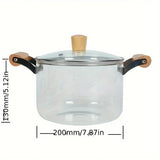 💥¡¡ELEGANTE  OLLA  DE VIDRIO  BOROSILICATO LIBRE DE PLOMO, PREPARA TUS ALIMENTOS MAS SALUDABLE !💥